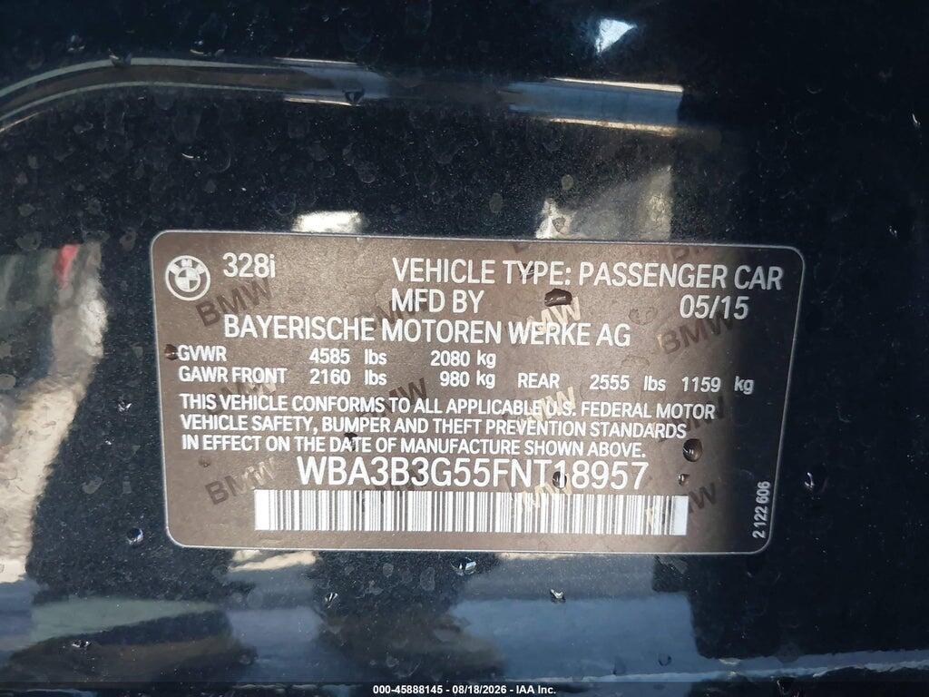 WBA3B3G55FNT18957 2015 BMW 328I photo no. 9