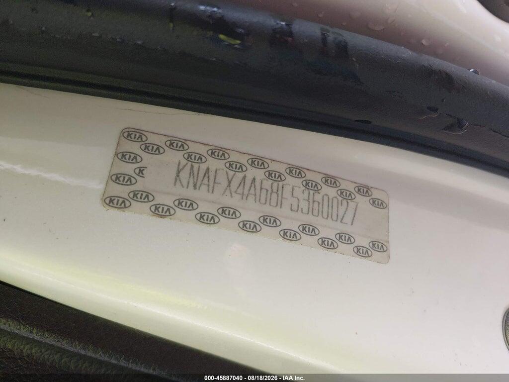KNAFX4A68F5360027 2015 KIA FORTE photo no. 9