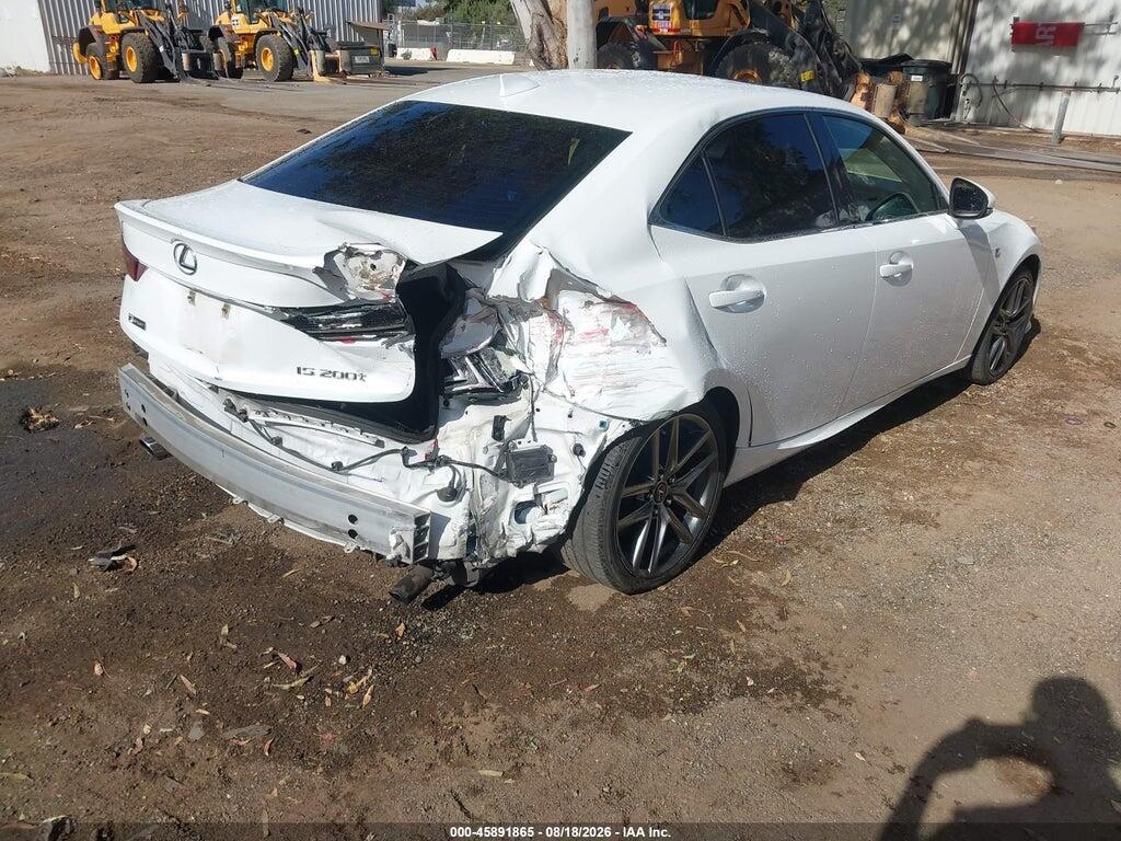 JTHBA1D28G5002338 2016 LEXUS IS 200T photo no. 4