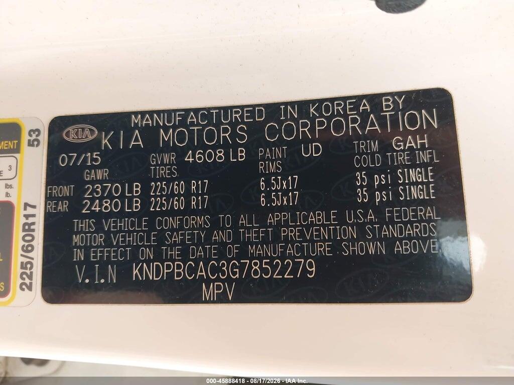 KNDPBCAC3G7852279 2016 KIA SPORTAGE photo no. 9