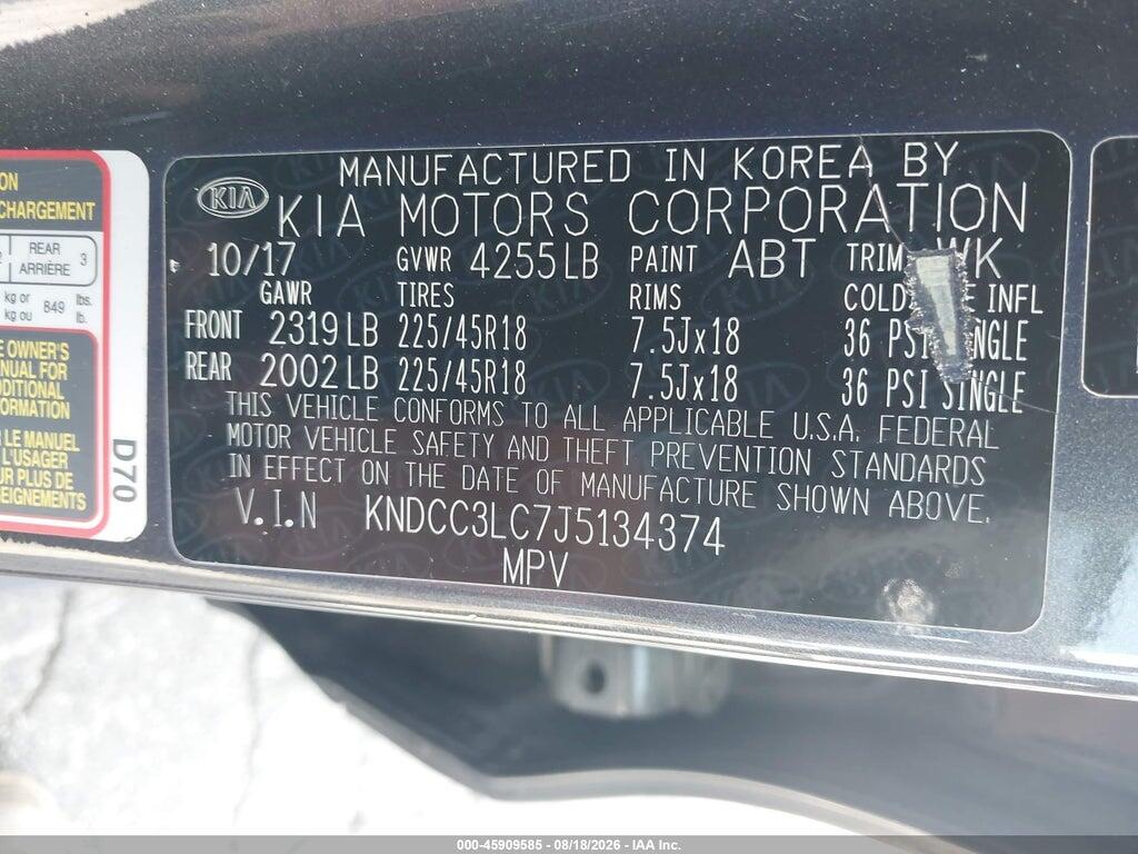 KNDCC3LC7J5134374 2018 KIA NIRO photo no. 9