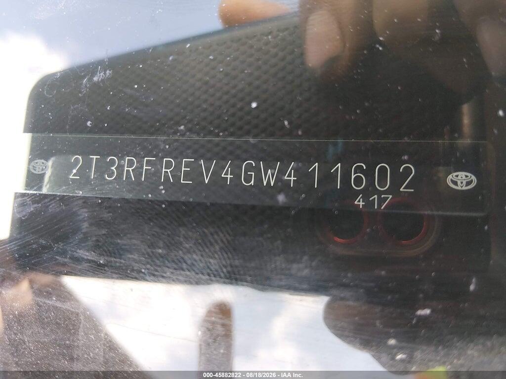 2T3RFREV4GW411602 2016 TOYOTA RAV4 photo no. 9