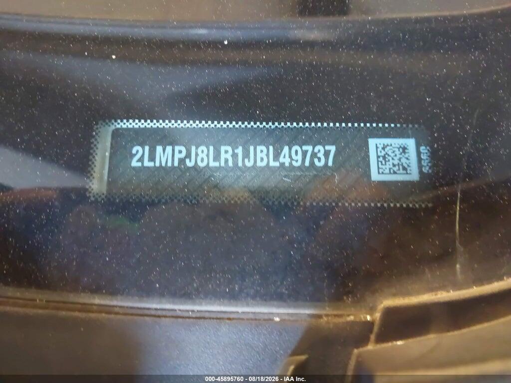2LMPJ8LR1JBL49737 2018 LINCOLN MKX photo no. 9