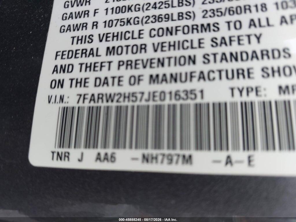 7FARW2H57JE016351 2018 HONDA CR-V photo no. 9