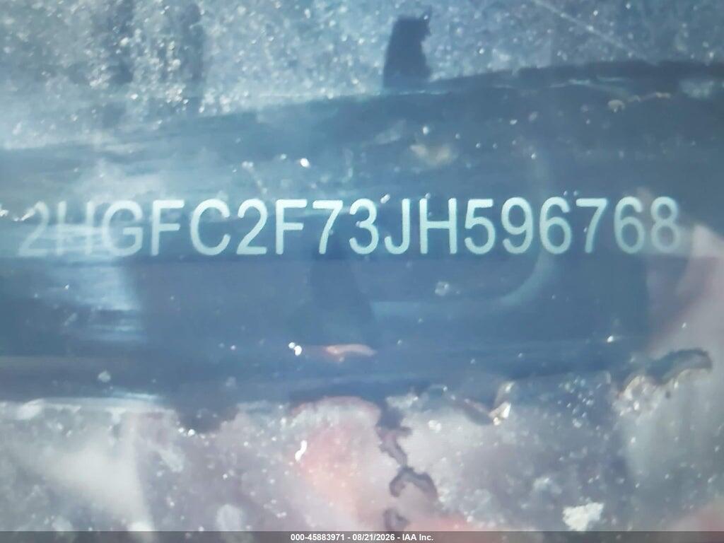 2HGFC2F73JH596768 2018 HONDA CIVIC photo no. 9