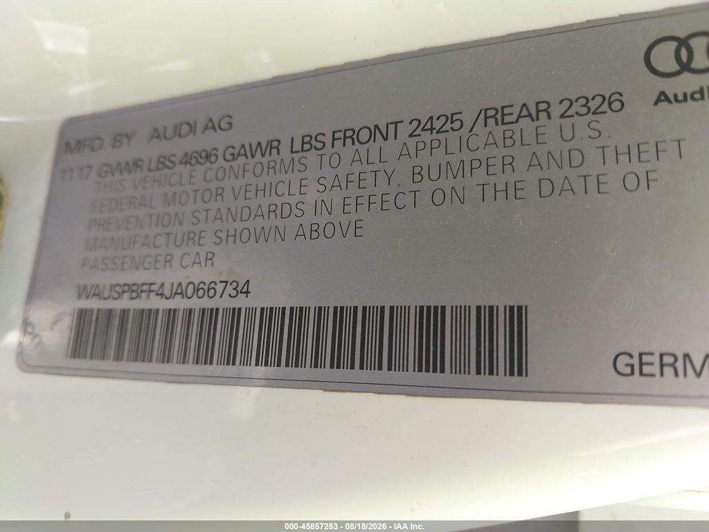 WAUSPBFF4JA066734 2018 AUDI A3 E-TRON photo no. 9