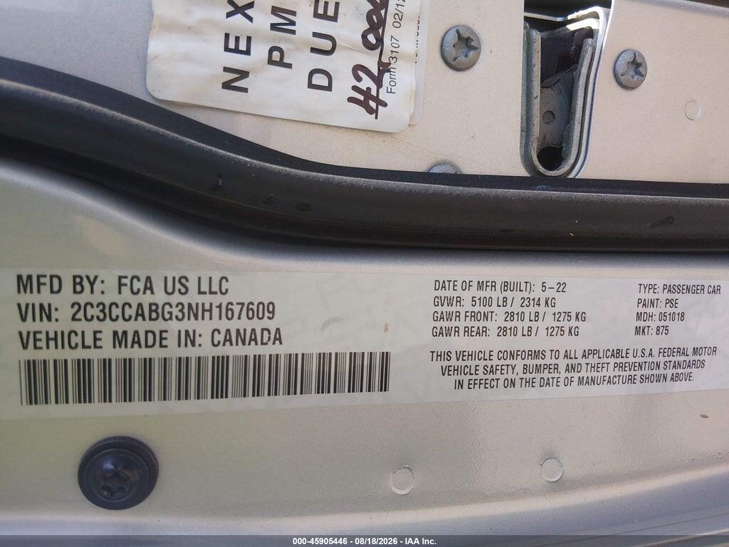 2C3CCABG3NH167609 2022 CHRYSLER 300 photo no. 9