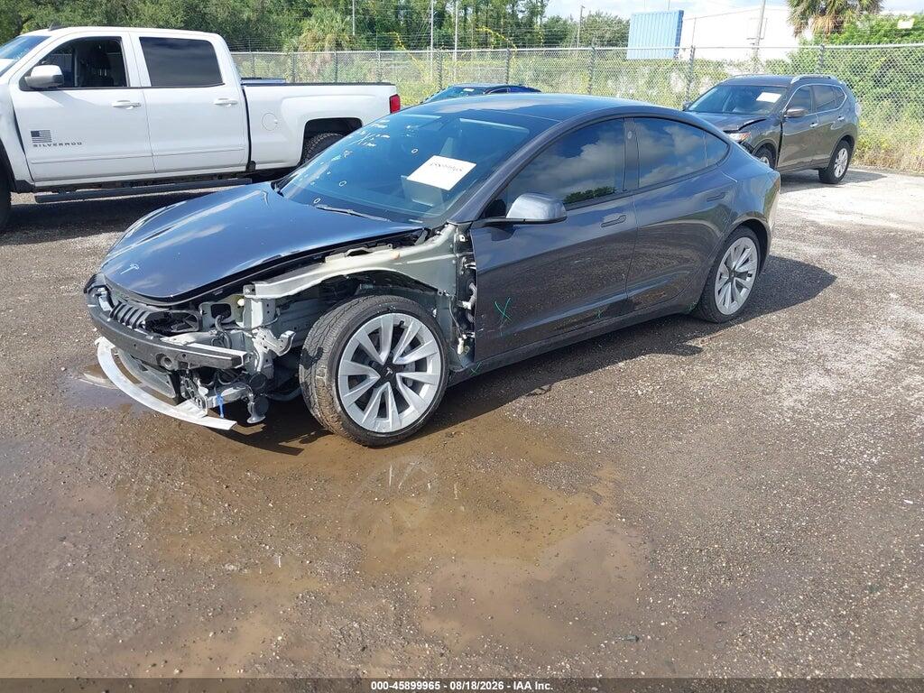 5YJ3E1EB6NF342544 2022 TESLA MODEL 3 photo no. 2