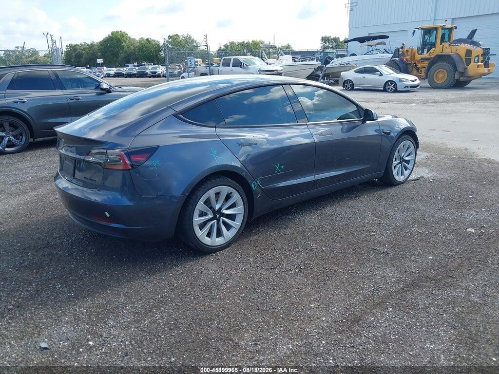 5YJ3E1EB6NF342544 2022 TESLA MODEL 3 photo no. 4