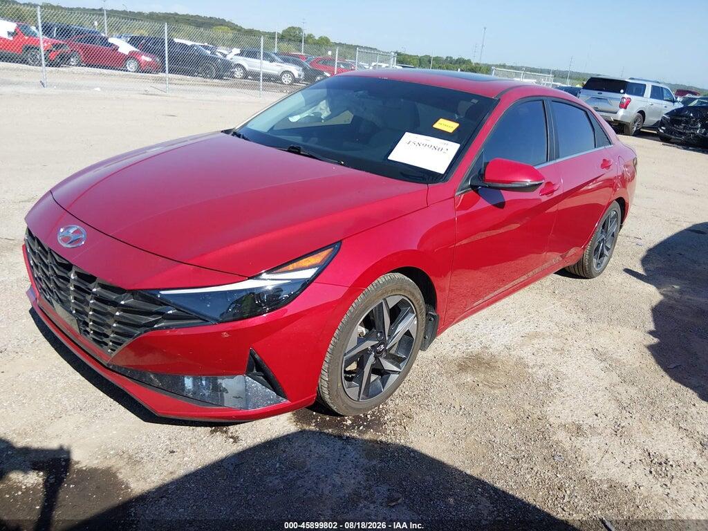 KMHLN4AJ5NU021208 2022 HYUNDAI ELANTRA HYBRID photo no. 2