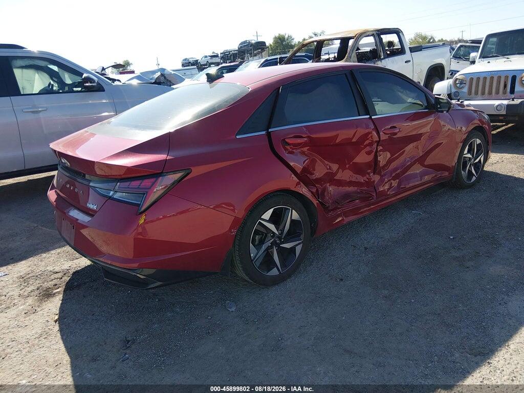 KMHLN4AJ5NU021208 2022 HYUNDAI ELANTRA HYBRID photo no. 4