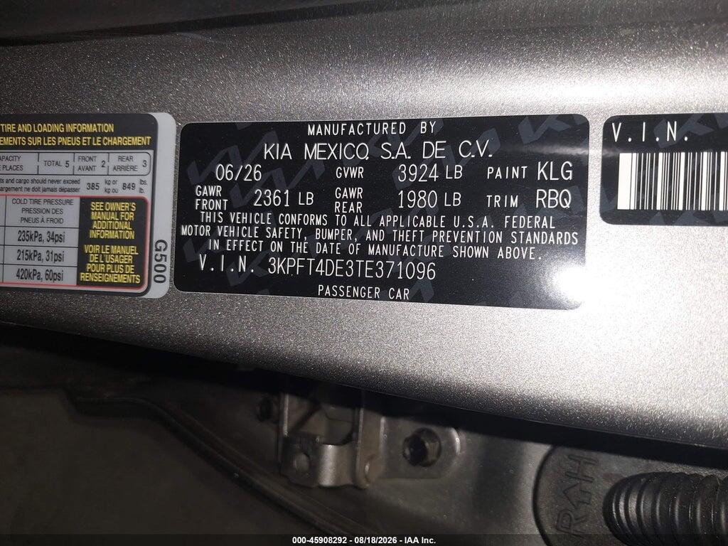 3KPFT4DE3TE371096 2026 KIA K4 photo no. 9