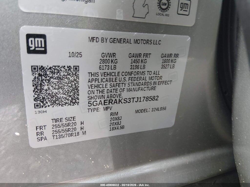 5GAERAKS3TJ178582 2026 BUICK ENCLAVE photo no. 9