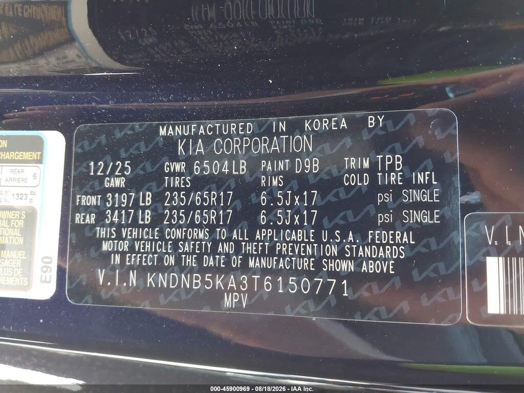 KNDNB5KA3T6150771 2026 KIA CARNIVAL MPV HYBRID photo no. 9
