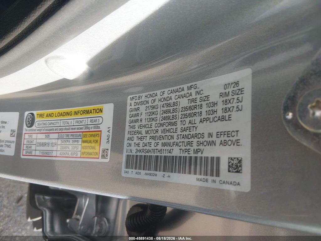 2HKRS4H76TH511147 2026 HONDA CR-V photo no. 9