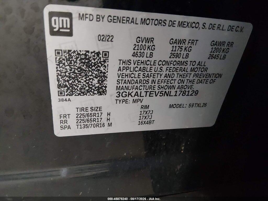 3GKALTEV5NL178129 2022 GMC TERRAIN photo no. 4