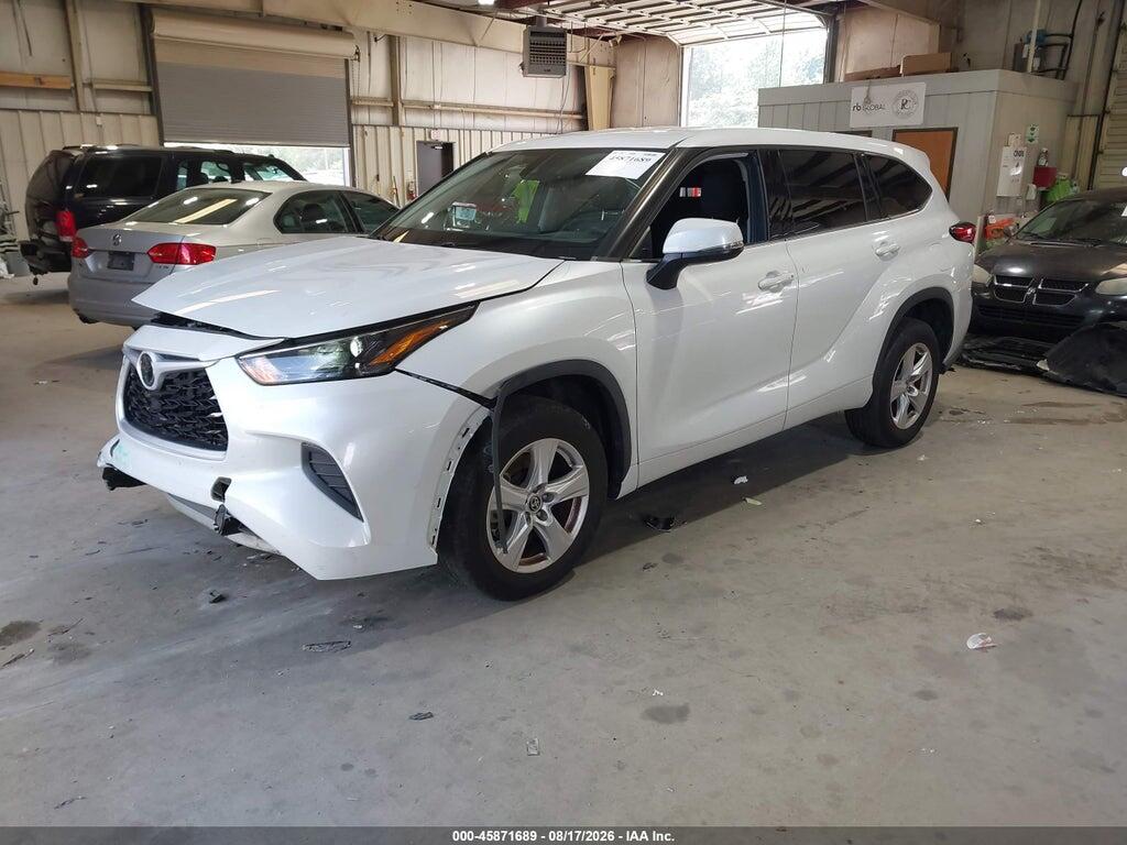 5TDCZRAH8NS550689 2022 TOYOTA HIGHLANDER photo no. 2