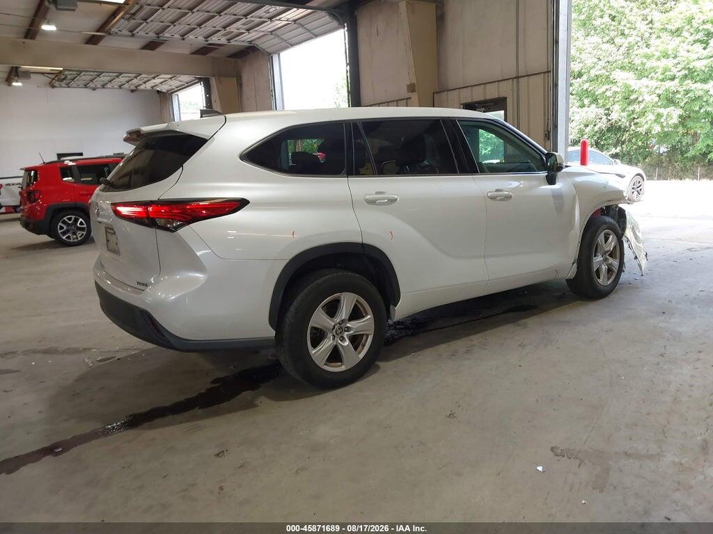 5TDCZRAH8NS550689 2022 TOYOTA HIGHLANDER photo no. 4