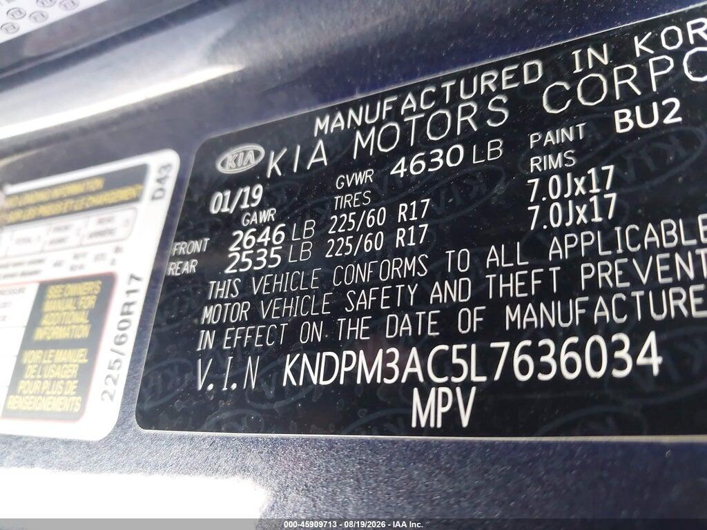 KNDPM3AC5L7636034 2020 KIA SPORTAGE photo no. 9
