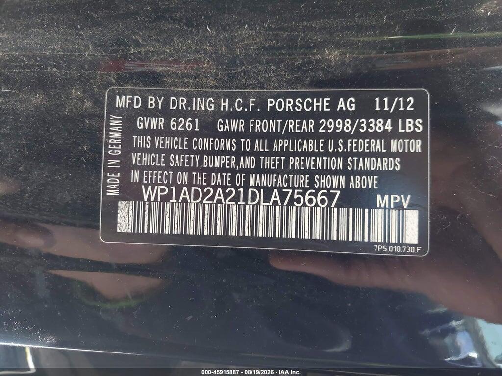 WP1AD2A21DLA75667 2013 PORSCHE CAYENNE photo no. 9