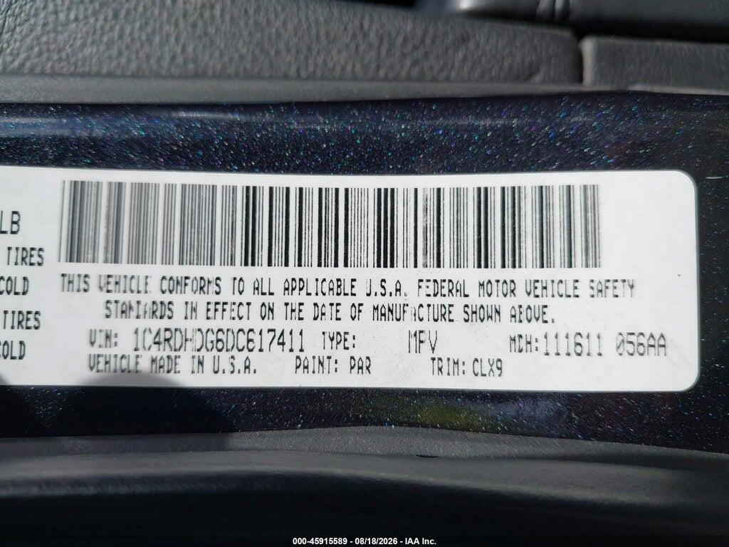1C4RDHDG6DC617411 2013 DODGE DURANGO photo no. 9