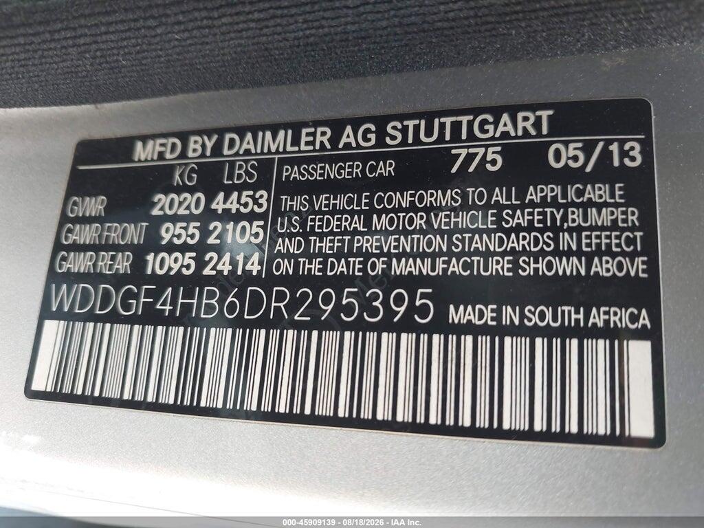 WDDGF4HB6DR295395 2013 MERCEDES-BENZ C 250 photo no. 9