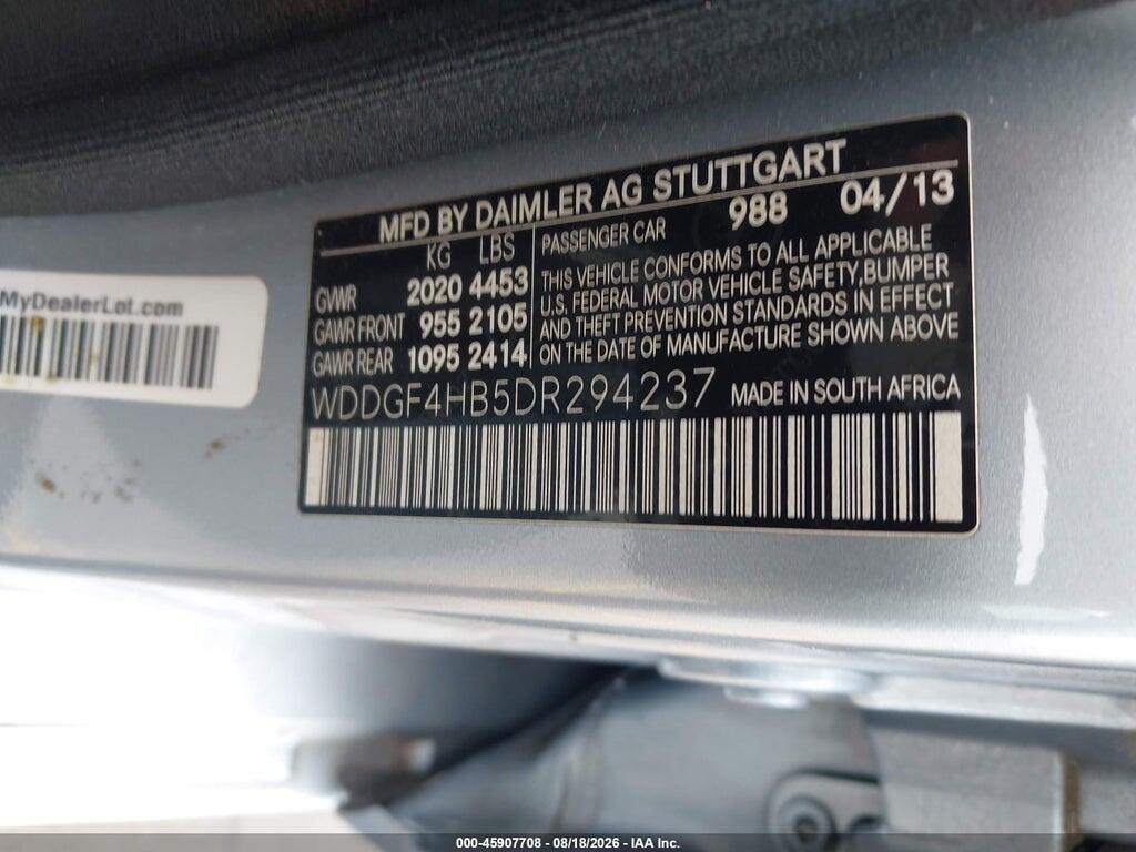 WDDGF4HB5DR294237 2013 MERCEDES-BENZ C 250 photo no. 9
