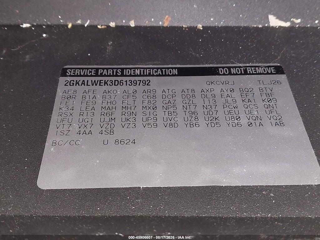 2GKALWEK3D6139792 2013 GMC TERRAIN photo no. 9
