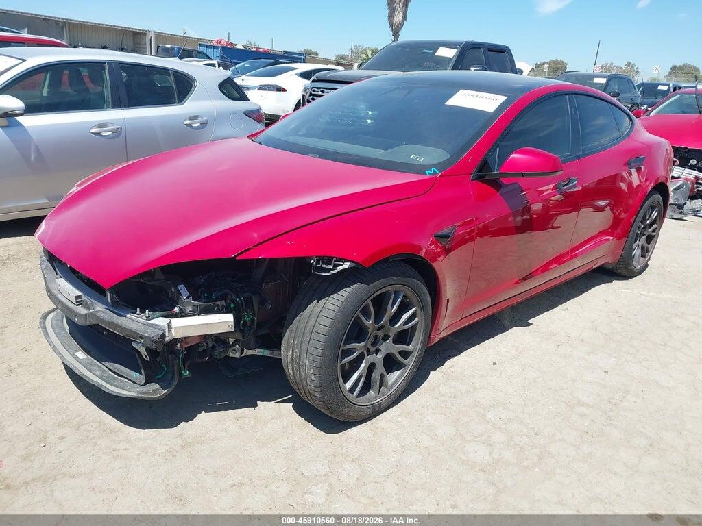 5YJSA1E56MF437749 2021 TESLA MODEL S photo no. 2