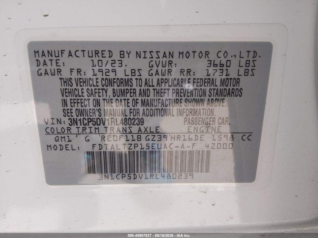 3N1CP5DV1RL480239 2024 NISSAN KICKS photo no. 9