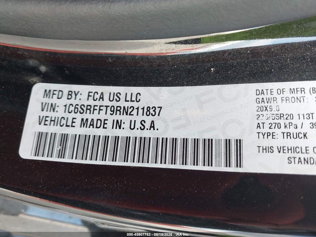 1C6SRFFT9RN211837 2024 RAM 1500 photo no. 9