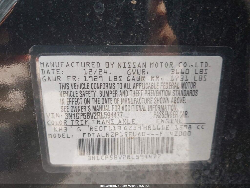 3N1CP5BV2RL594477 2024 NISSAN KICKS photo no. 9