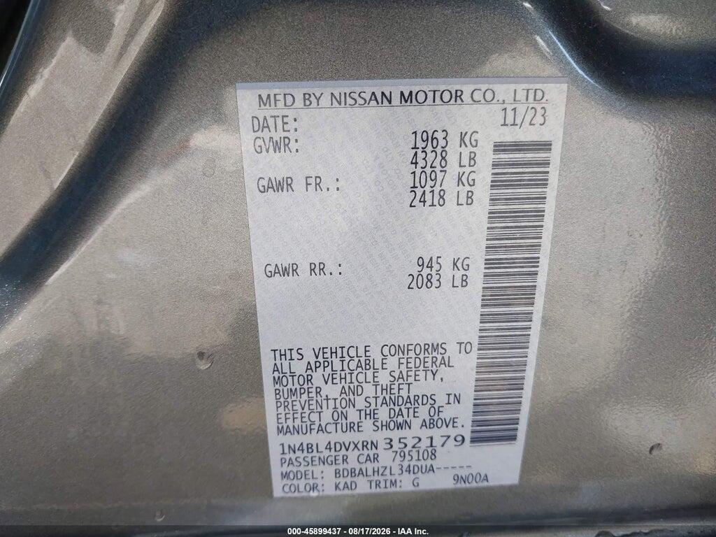 1N4BL4DVXRN352179 2024 NISSAN ALTIMA photo no. 9