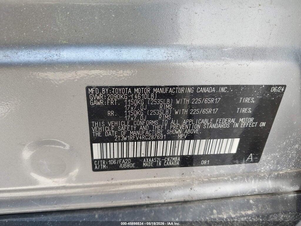 2T3W1RFV4RC287691 2024 TOYOTA RAV4 photo no. 9