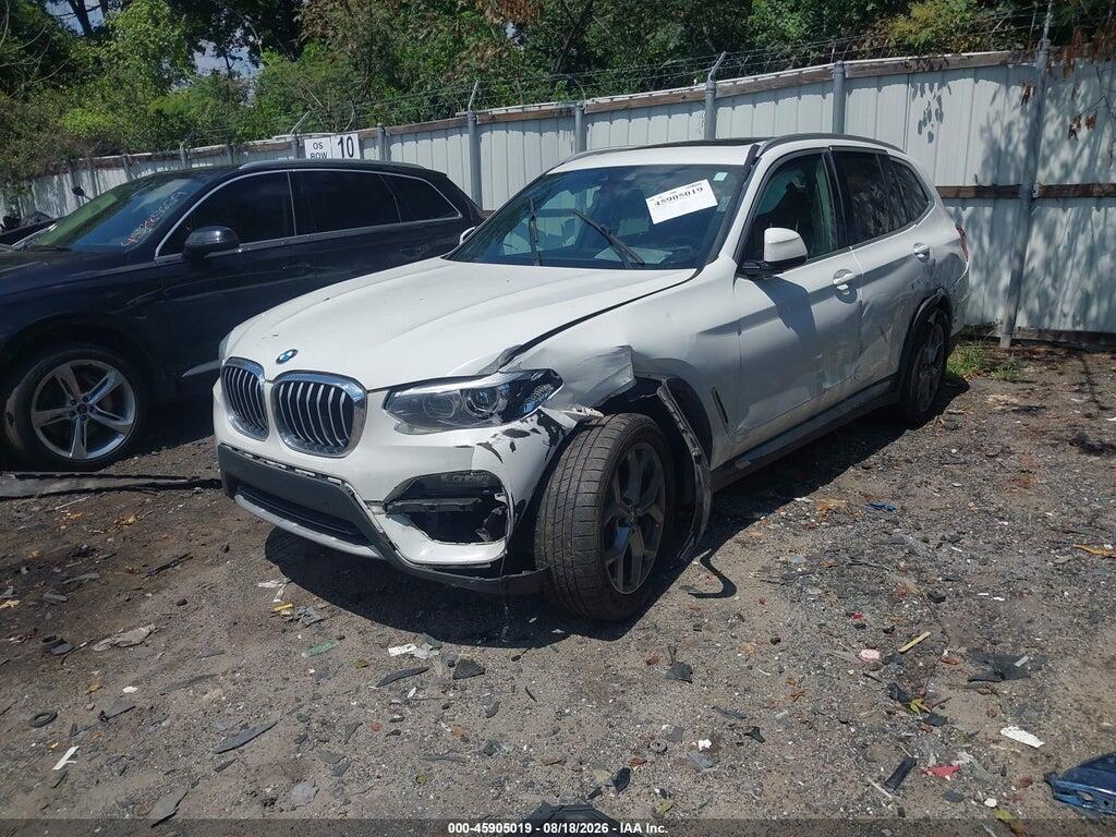 5UXTY3C00M9F70179 2021 BMW X3 photo no. 2