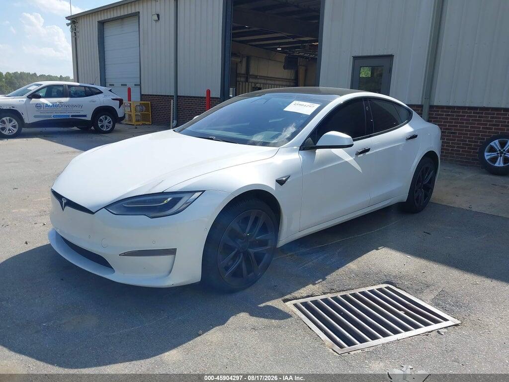 5YJSA1E54MF428483 2021 TESLA MODEL S photo no. 2