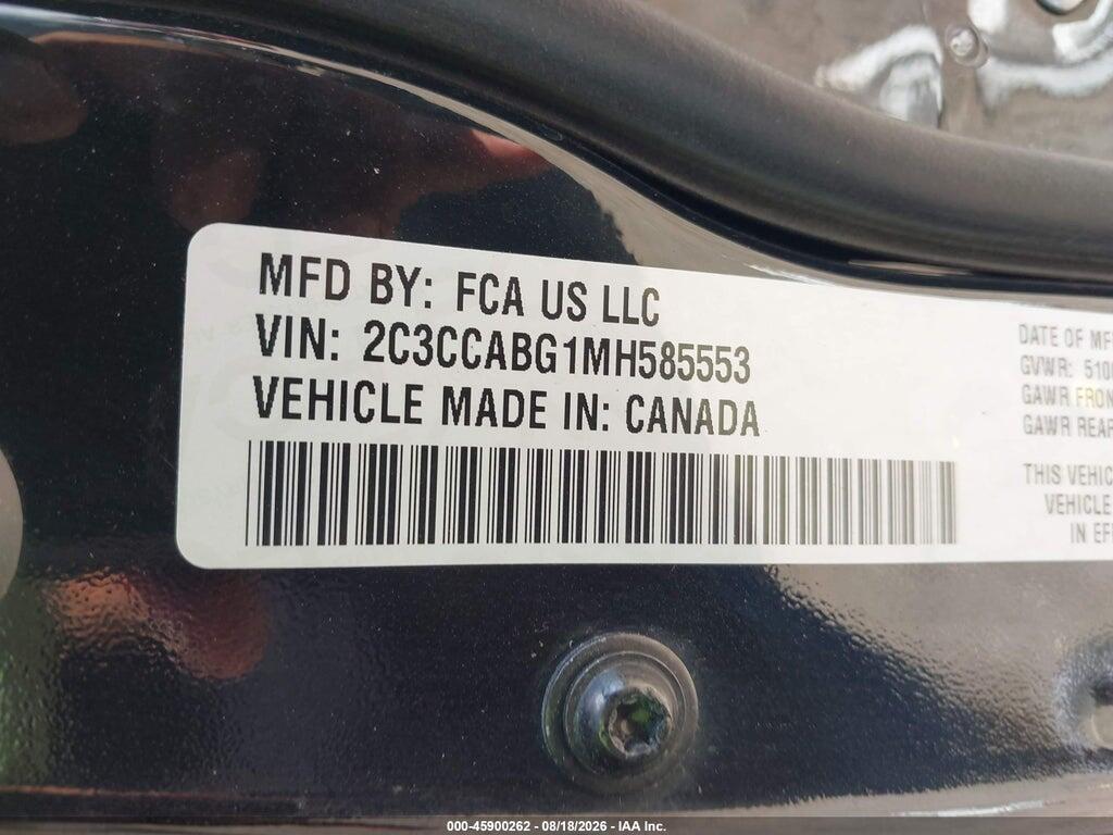 2C3CCABG1MH585553 2021 CHRYSLER 300 photo no. 9