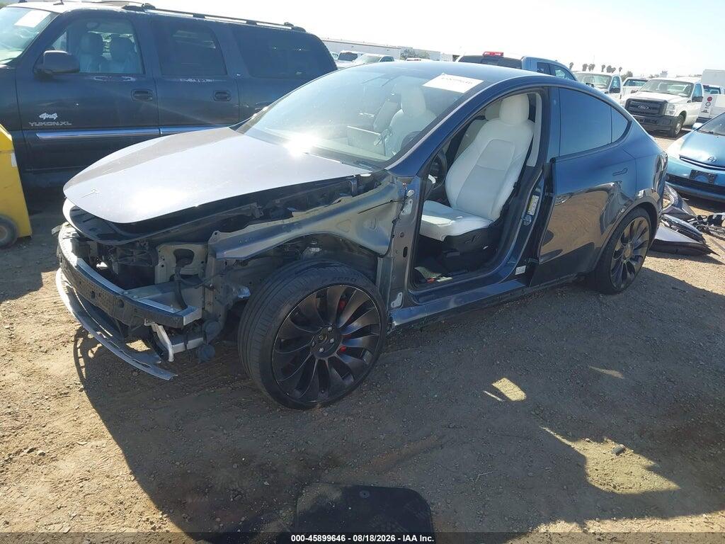 5YJYGDEF7MF092007 2021 TESLA MODEL Y photo no. 2