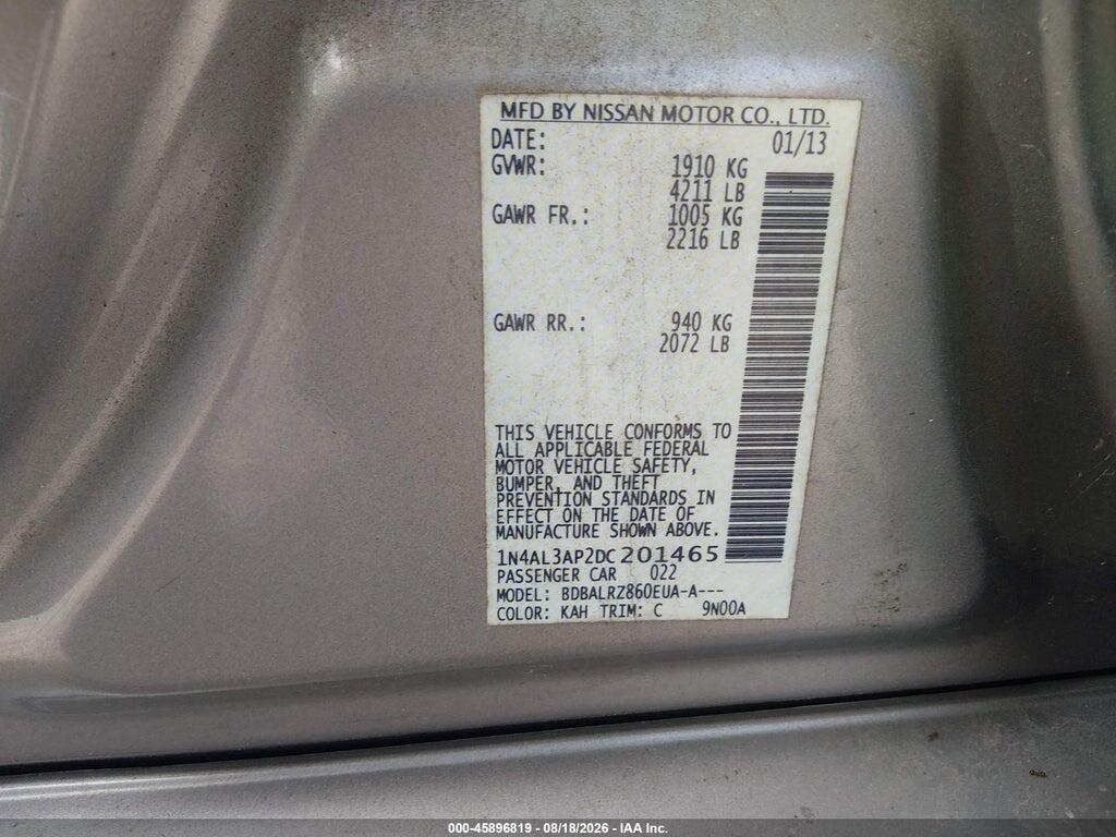 1N4AL3AP2DC201465 2013 NISSAN ALTIMA photo no. 9