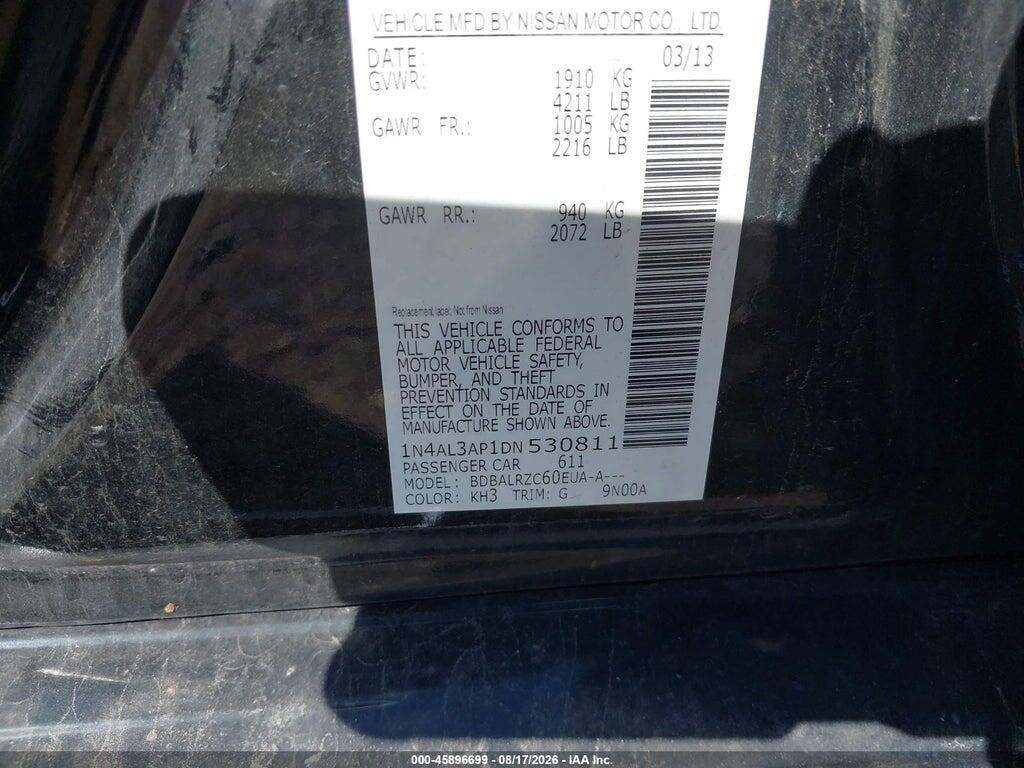 1N4AL3AP1DN530811 2013 NISSAN ALTIMA photo no. 9