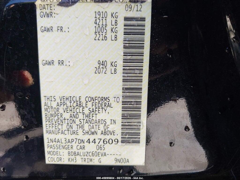 1N4AL3AP7DN447609 2013 NISSAN ALTIMA photo no. 9