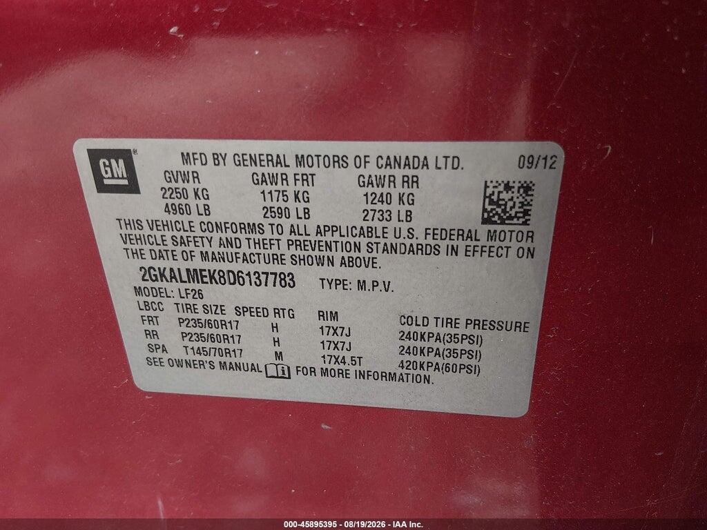 2GKALMEK8D6137783 2013 GMC TERRAIN photo no. 9
