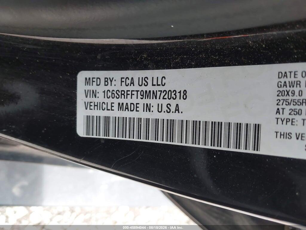 1C6SRFFT9MN720318 2021 RAM 1500 photo no. 9