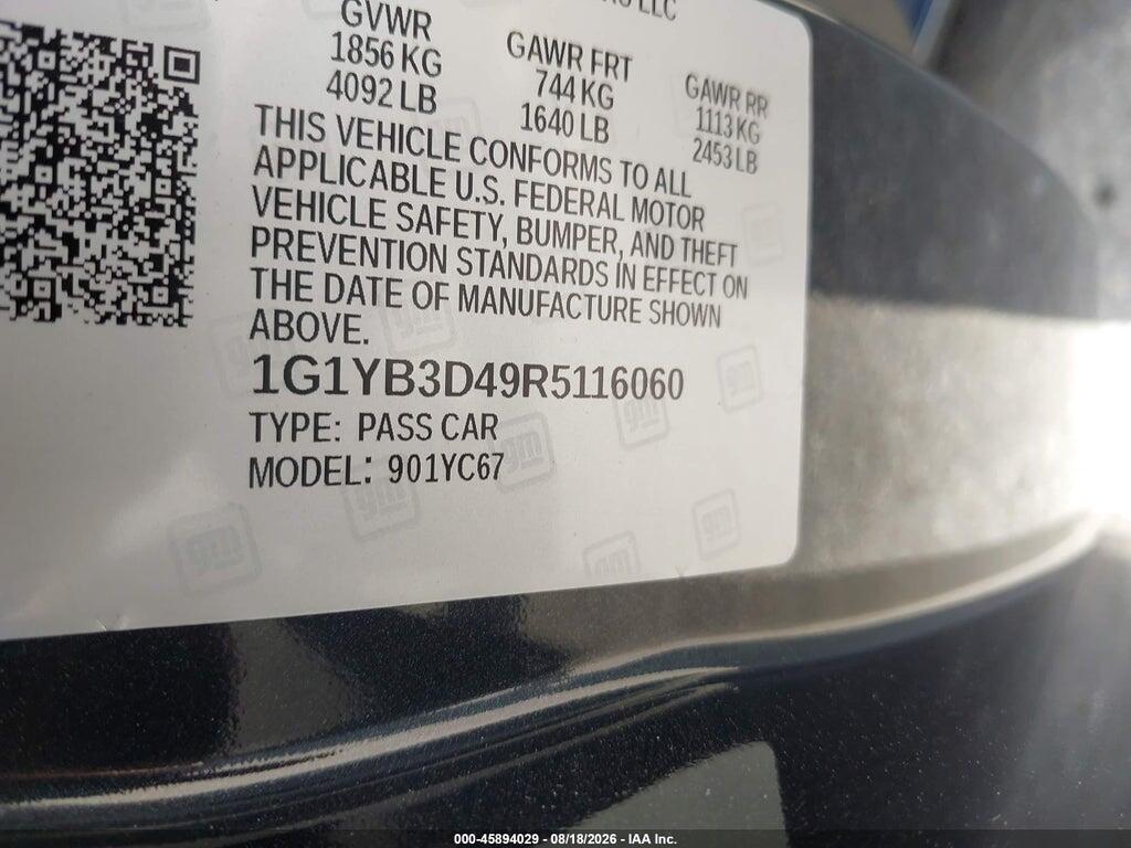 1G1YB3D49R5116060 2024 CHEVROLET CORVETTE STINGRAY photo no. 9