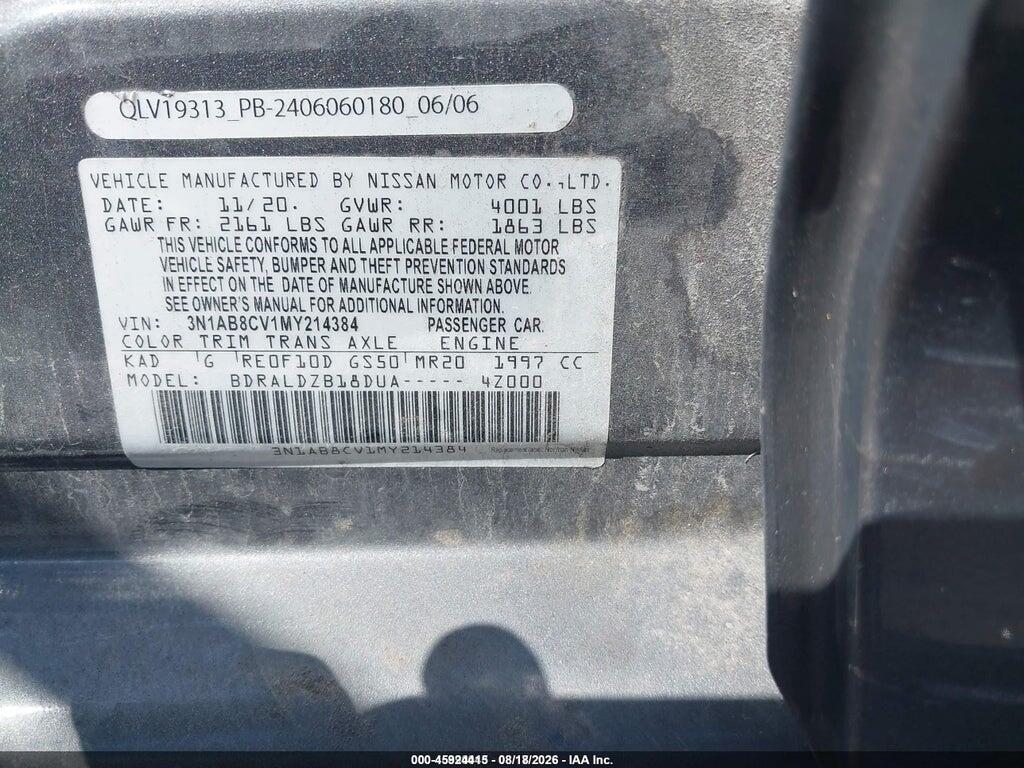 3N1AB8CV1MY214384 2021 NISSAN SENTRA photo no. 9