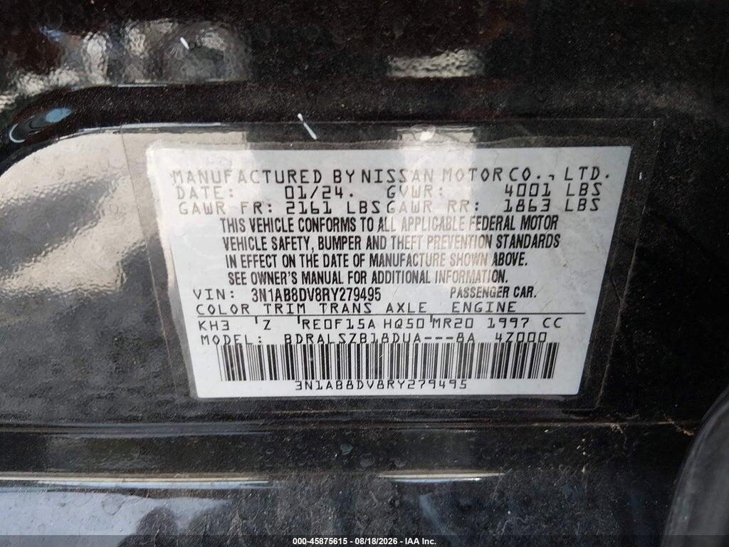 3N1AB8DV8RY279495 2024 NISSAN SENTRA photo no. 9
