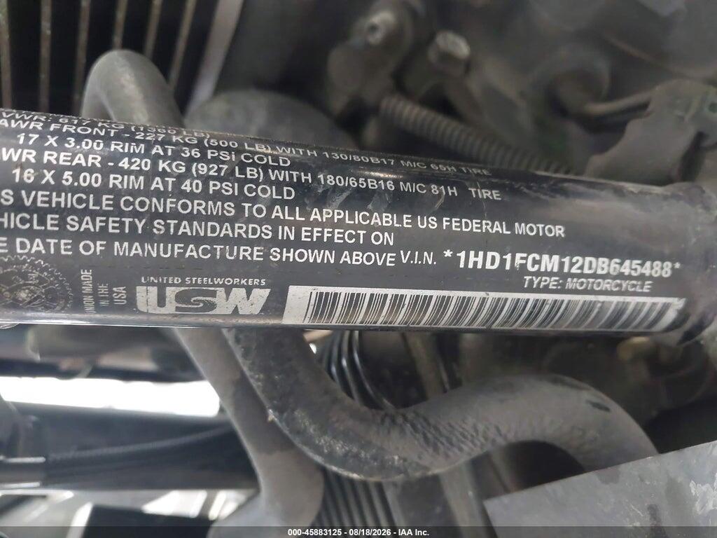 1HD1FCM12DB645488 2013 HARLEY-DAVIDSON FLHTCU photo no. 10