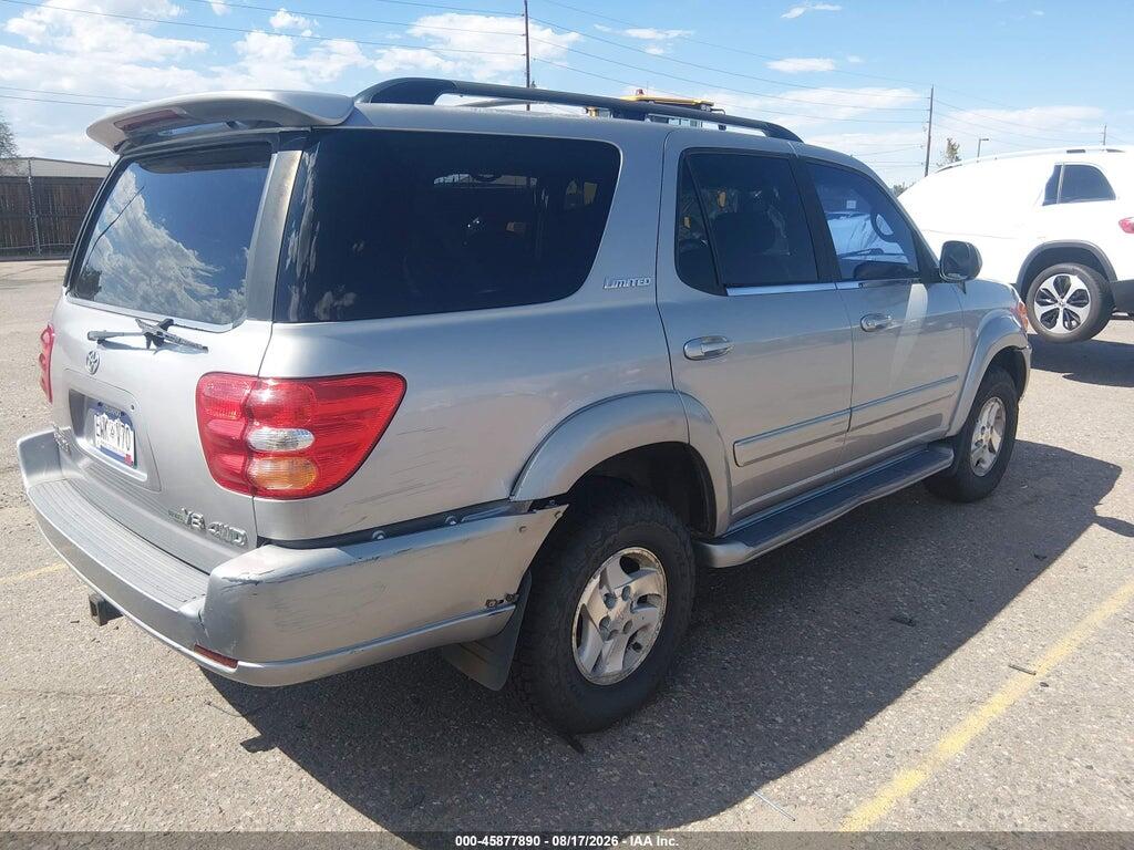 5TDBT48A92S089975 2002 TOYOTA SEQUOIA photo no. 4