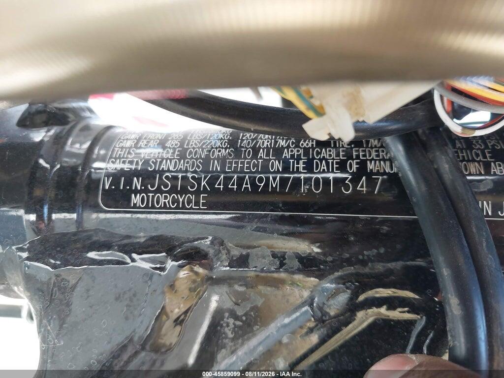 JS1SK44A9M7101347 2021 SUZUKI DR-Z400 photo no. 10