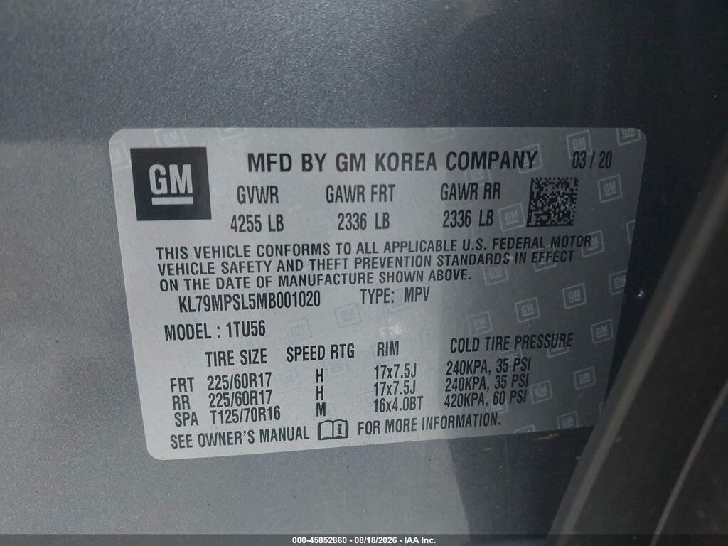KL79MPSL5MB001020 2021 CHEVROLET TRAILBLAZER photo no. 9